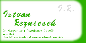 istvan reznicsek business card