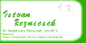 istvan reznicsek business card